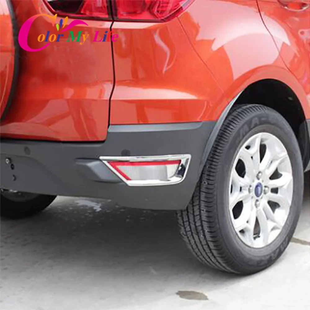 

Задние противотуманные фары Color My Life ABS, противотуманные фары, противотуманные фары, хромированные наклейки на крышку для Ford Ecosport 2012 -2017, авто...