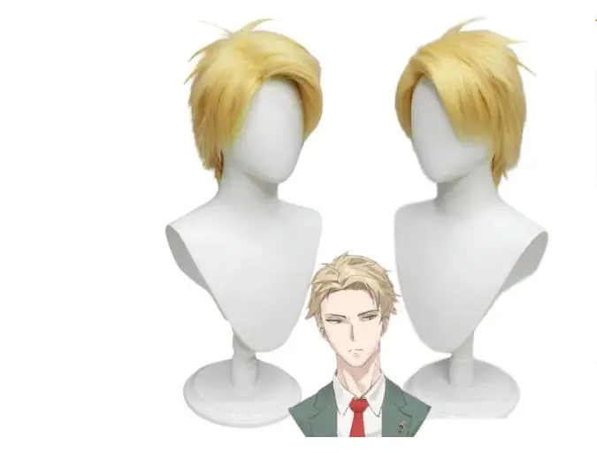 

Anime Spy Family Loid Forger Cosplay Costume Light Green Suit Wig Twilight Outfit Full Set Men Halloween Party Clothes
