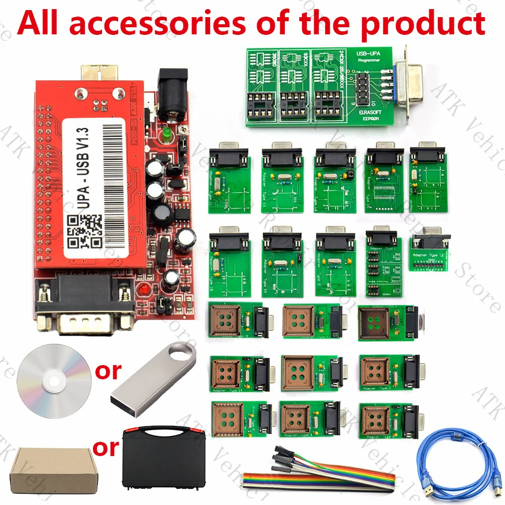 UUSP UPA USB 1.3 EEPROM Адаптер Программатор Диагностический инструмент UPA-USB ECU Чип V1.3