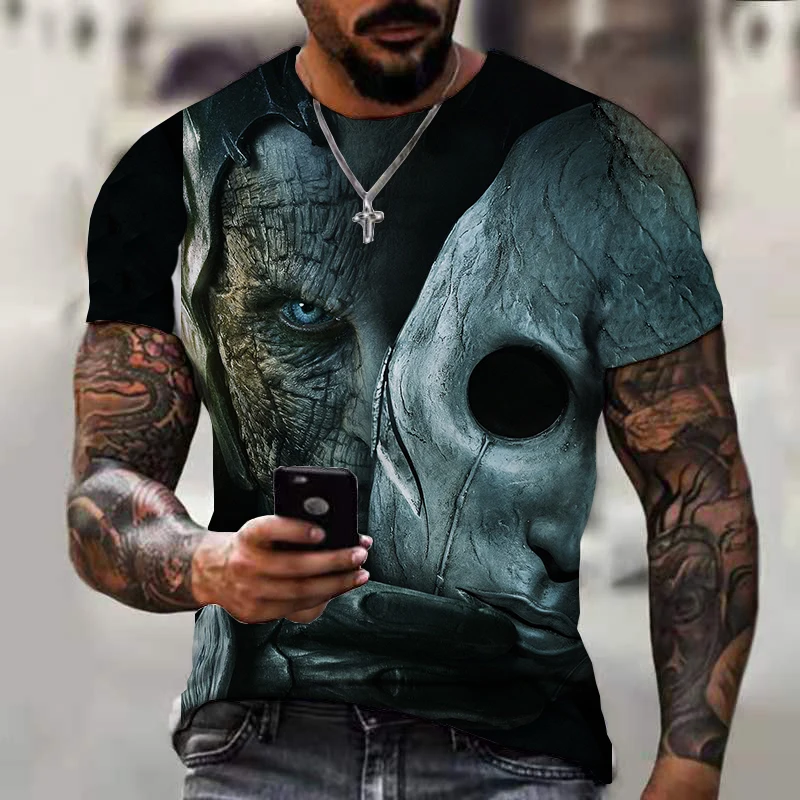 

Men's T-shirts Casual Oversized T-shirt Outfit Tracksuit Harajuku Beach Tops Hip-hop Luxury O Neck Street Sportswear 2022 New