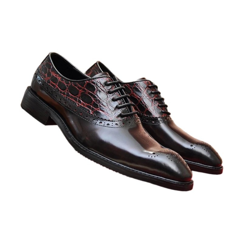 

Eioupi Classic Real Full Grain Calfskin Leather Cowhide Lining Men's Business Dress Shoes