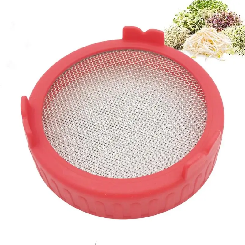 

Mason Jar Sprout Lids Mason Jar Strainer Lid Stainless Steel Sprouting Lids For Wide Mouth Mason Jars Microgreens Growing Kit