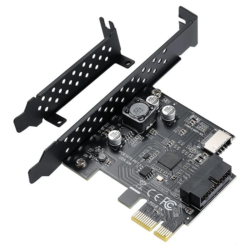 

PCI-E 1X к USB 3,2 GEN1 5 Гбит/с 20-контактный разъем передней панели (для передней панели Type-C), коннектор передней панели, переходная карта