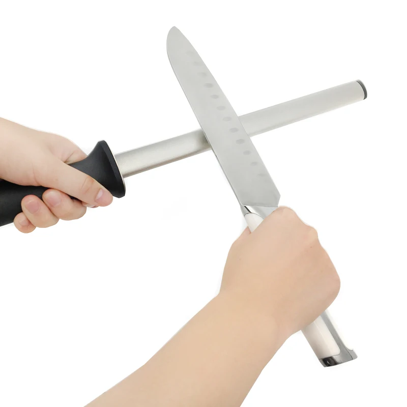 

Hot TAIDEA 12inch Knife Diamond Sharpening rod steel T0829D Professional Kitchen sharpening system knife Grinder sharpener tool