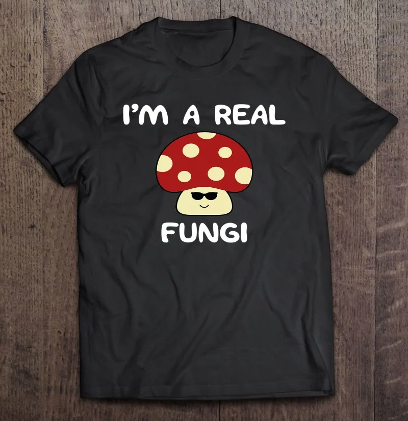 

Женская футболка с коротким рукавом, с принтом «Я настоящая грибка»