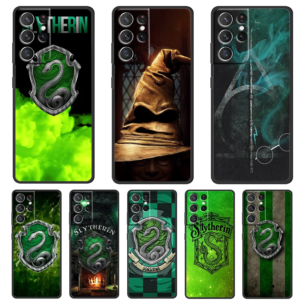

Hogwarts School Harries Potters Case For Samsung Galaxy S22 S21 S20 FE Ultra Plus S10 S9 S8 5G Black Soft TPU Phone Cover Coque