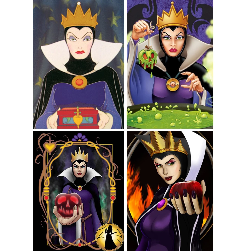 

Disney Queen Diamond Painting Cartoon Character Diamond Embroidery Anime Portrait Mosaic Art DIY Home Decor