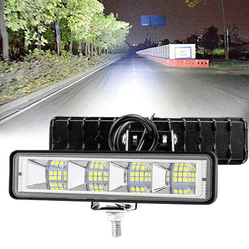 

24LED Car Work Light DRL Spotlight Headlights Waterproof Light Auto Offroad SUV Truck Headlights Driving Lamp DC 12V-60V 6500K