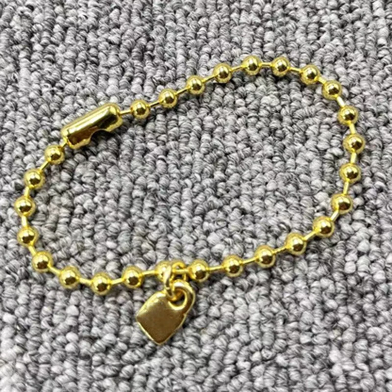 

Hot selling European and American high-quality fashion electroplating 925 14Ksilver simple exquisite bead bracelet jewelry gifts