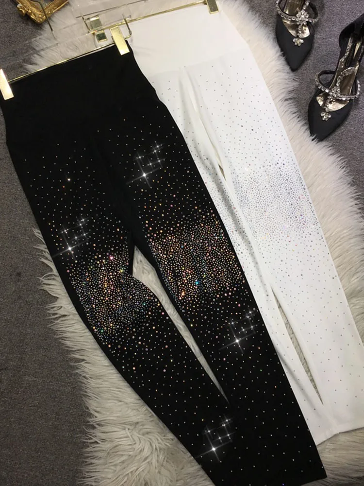 

Тяжелая промышленность Горячие бриллиантовые леггинсы Женская Талия весна-лето тонкие шелковые скользкие Барби брюки универсальные штаны для йоги и акулы