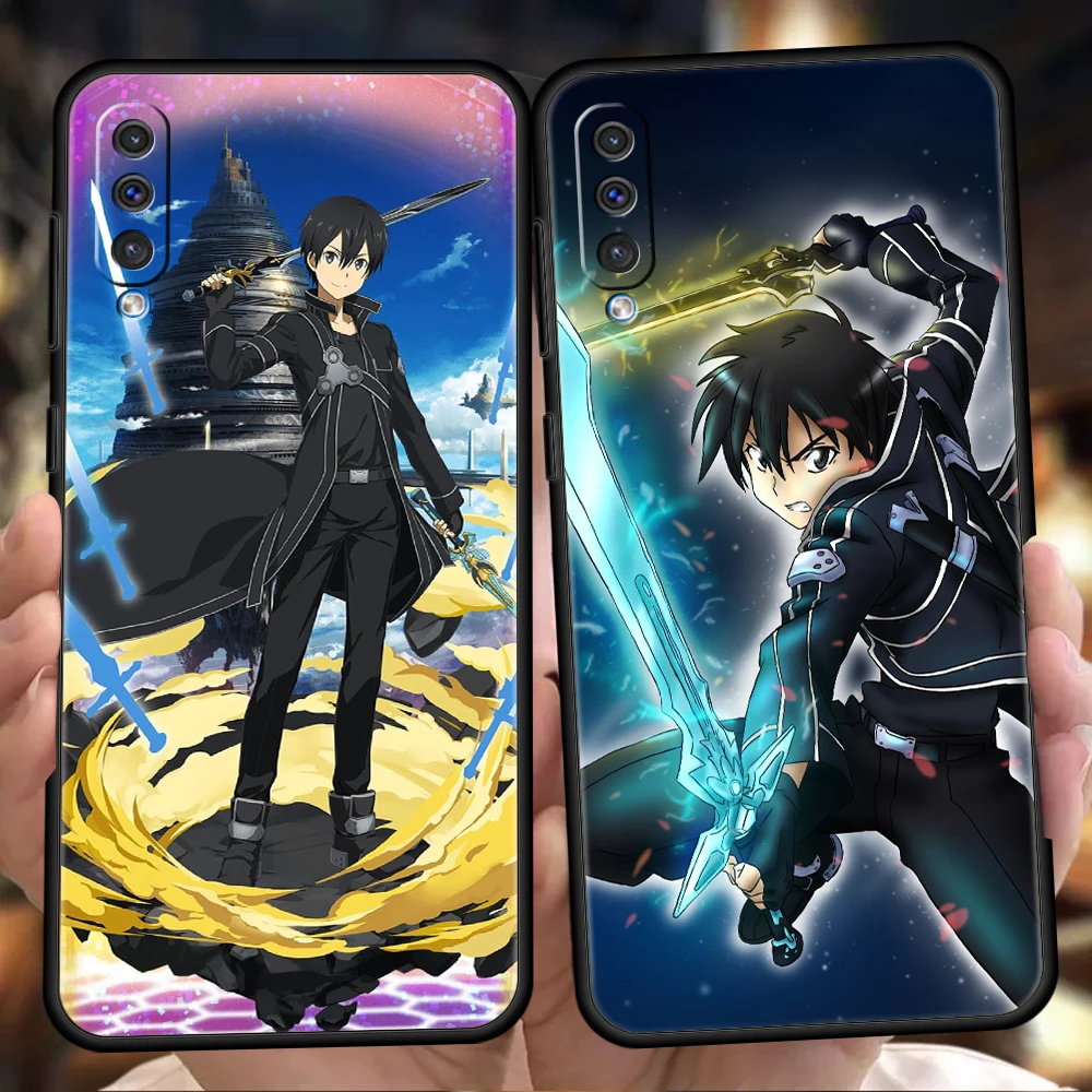 

Sword Art Online Anime Phone Cover Case For Samsung Galaxy A12 A02 A03 A03S A52 A70 A50 A20 A10 A10S A40 4G Luxury Silicon Shell