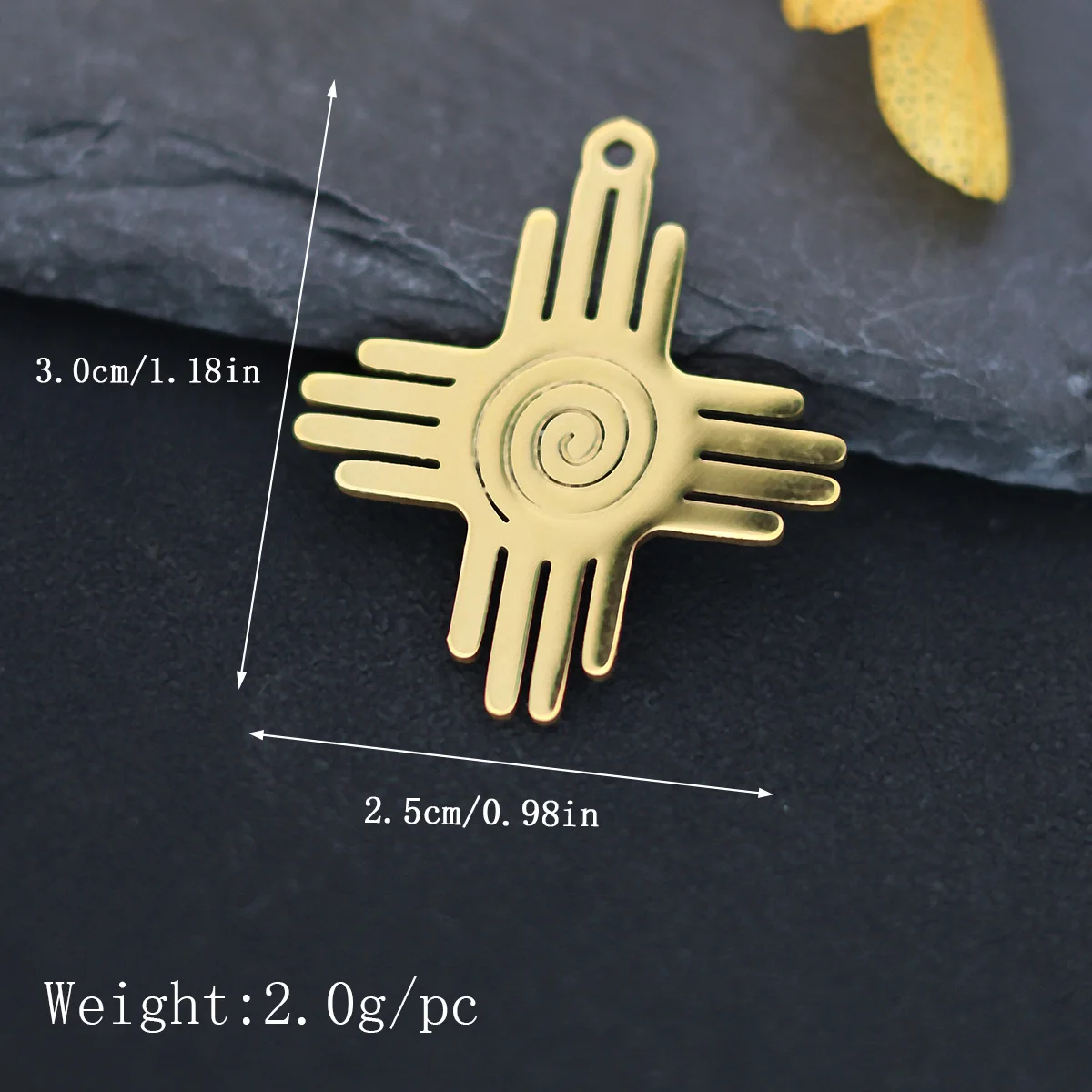 Набор подвесок Zia Sun из нержавеющей стали 3шт