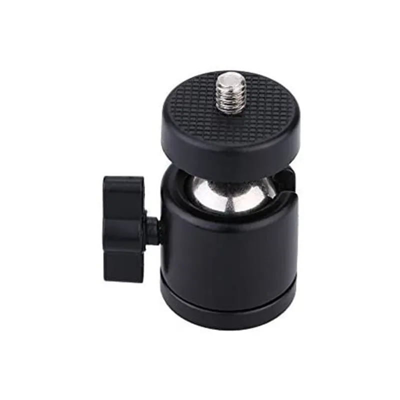 1/4&quot Mini Ball Head 360° Bracket Mount for Camera Tripod Camcorder Light Nikon Canon DSLR Dsr Stand 3/8&quot Flash Holder |