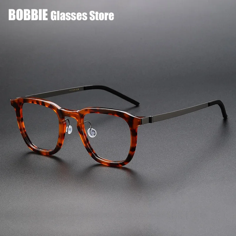 Дания брендовые оправы для очков мужчин 1263 деловые очки Квадратные титановые