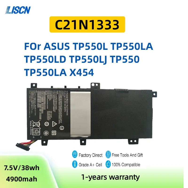 C21N1333 Аккумулятор для ноутбука Asus Transformer Book Flip TP550 TP550L TP550LA TP550LD TP550LJ R 554554 L R554LA R554L