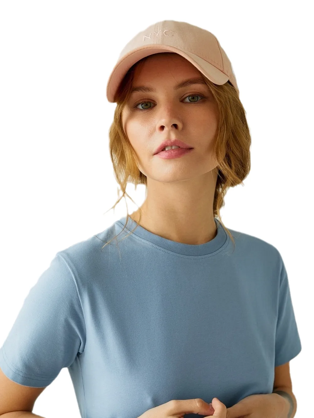 Sky Blue Women's Casual Clothing Tops T-Shirt Fashion Boutique Summer Cotton Tee Street-Wear O-Neck Elegant Female Shirt Tee