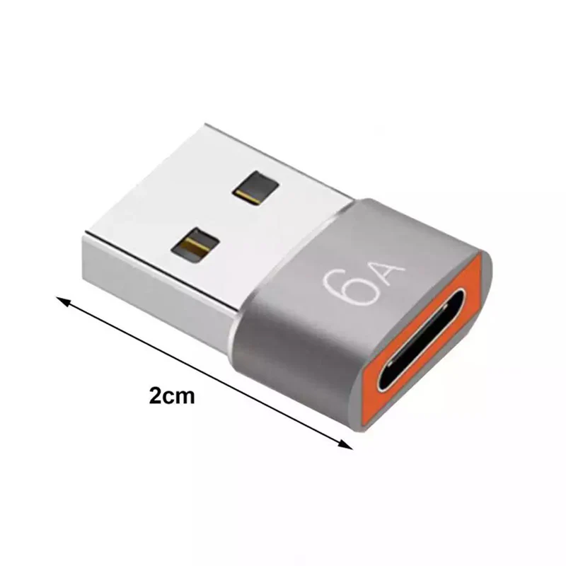 Переходник 6A Otg Type C на Usb A конвертер Tipoc соединительный кабель для Xiaomi 12 11 Samsung S22