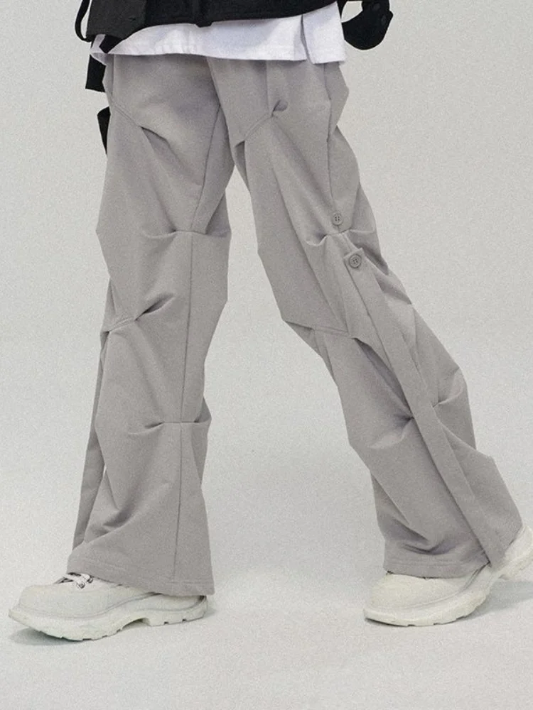 

Брюки-карго женские в стиле Харадзюку, уличные мешковатые Серые Черные эстетичные брюки в стиле хип-хоп, штаны с широкими штанинами в стиле хиппи