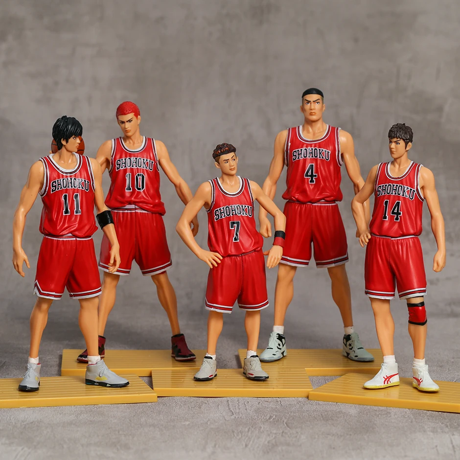 

Model Dolls Slam Dunk The Movie SHOHOKU Starting Member Animation Figures Decoration Desktop Kids Toys Set