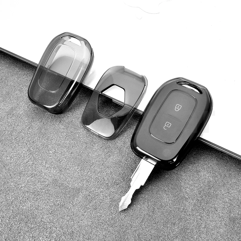 

2/3 кнопочный прозрачный чехол из ТПУ для автомобильного ключа, чехол-брелок для Renault Kwid, символ движения Dacia Sandero, аксессуары для планшетов