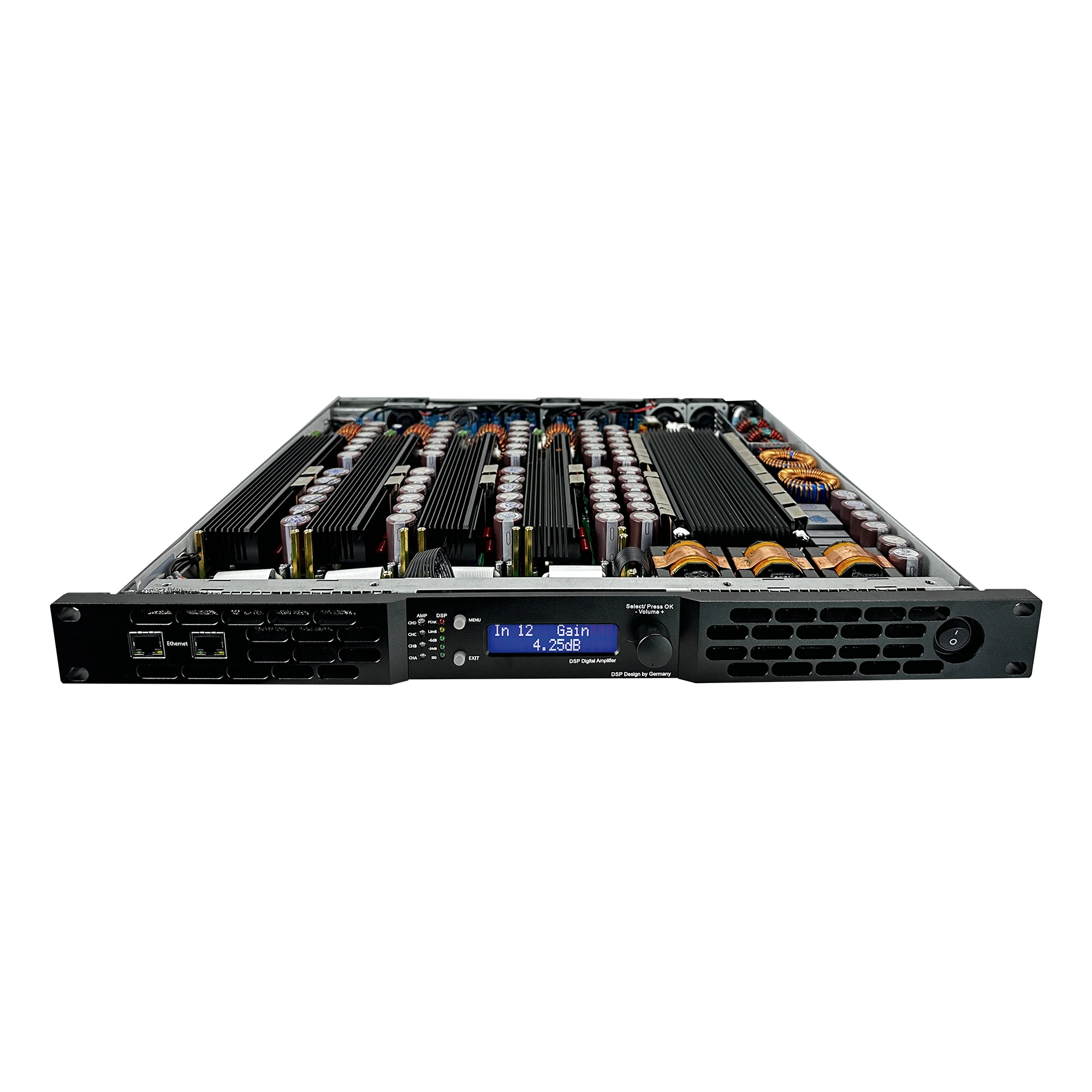 Профессиональный цифровой усилитель-сабвуфер DSP 17000 Вт усилитель 2-канальный