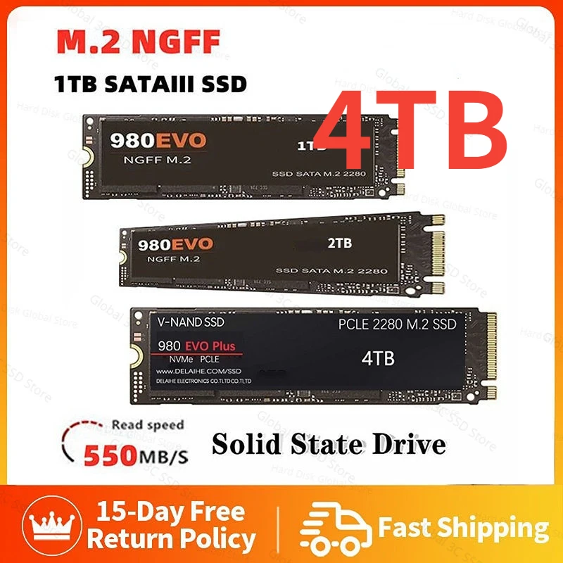 

Original 1TB 4TB M.2 SSD NGFF SSD hard Drive 980EVO NVMe pcie 970 PRO Hdd Hard Disk Internal Disco Duro For Laptop/Desktop/mac