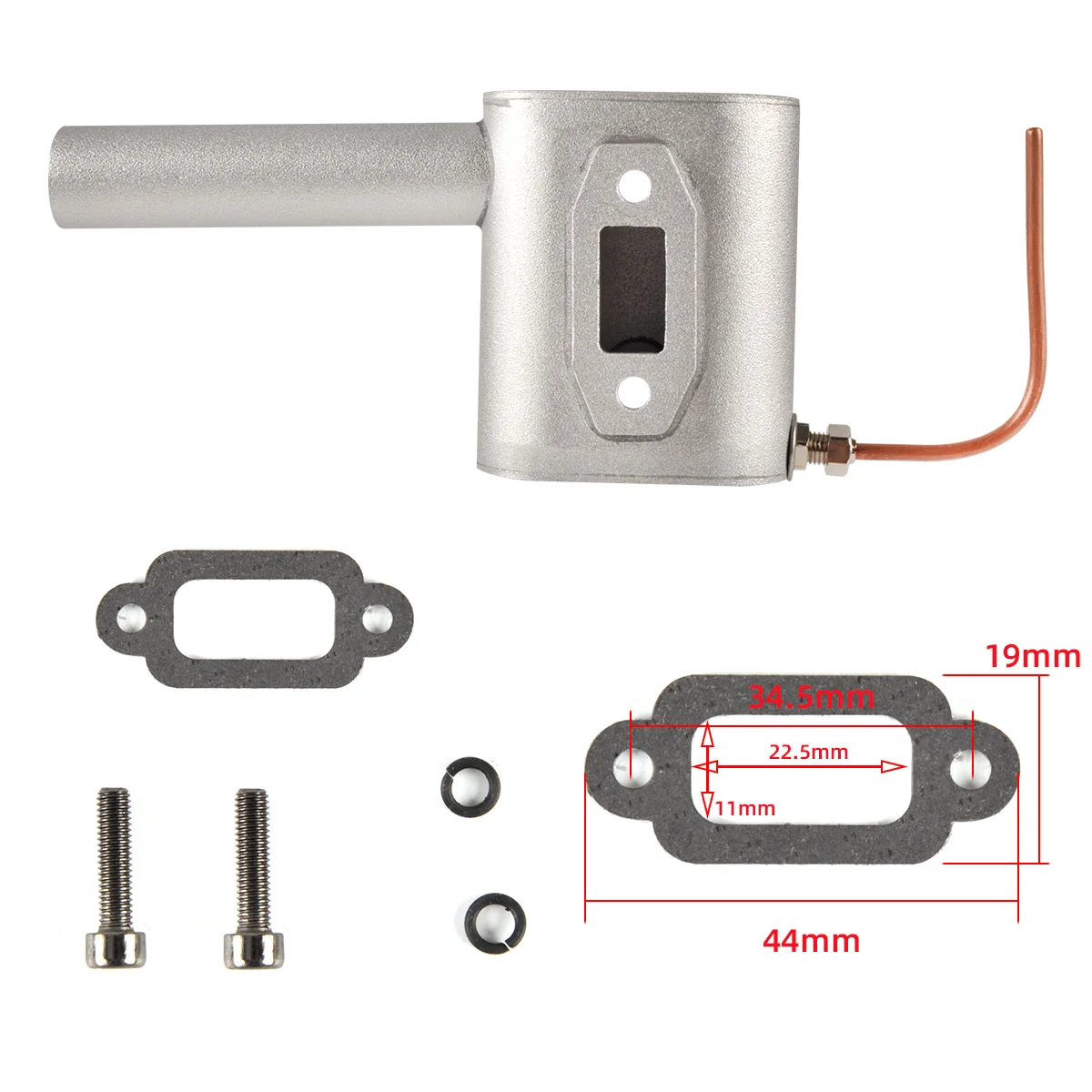 

1Pc Smoking Exhaust Pipe Muffler For CRRCPRO 26CC DLE 26-30cc Engine