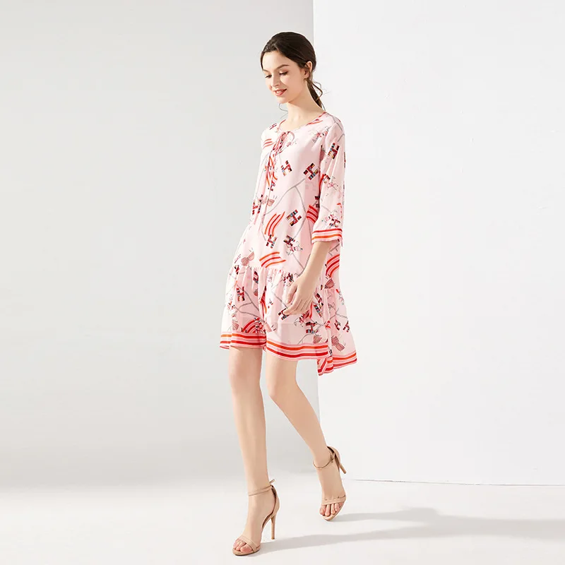 

Женские блузки и топы, шелковые, с цветочным принтом, офисные, формальные, повседневные платья, большие размеры, весна-лето, сексуальные, розовые, шифоновые, с цветами