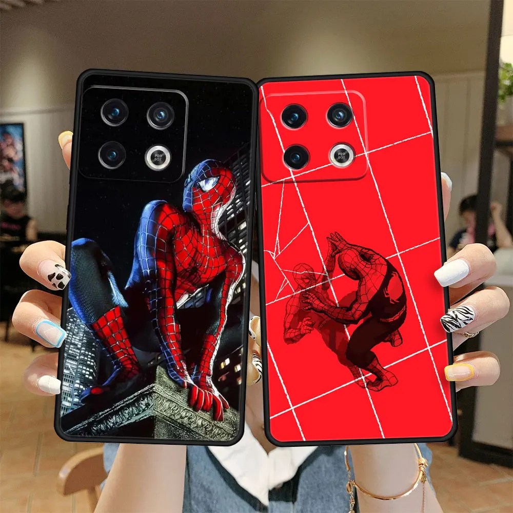 

Marvel Spiderman Red Cell Case Coque for Oneplus 9RT 9 8 Pro 8T 5G 10 Pro 9R Nord 2 5G 7T Nord 5G N200 Nord Fashion Silicone