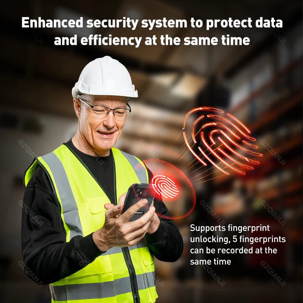 Фонарик для считывания штрих-кодов повышенной производительности 6G + 128G Android 11 PDA