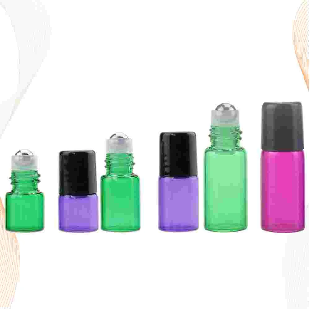 6 шт. портативные бутылки с шариками-роллерами стеклянные для дозирования