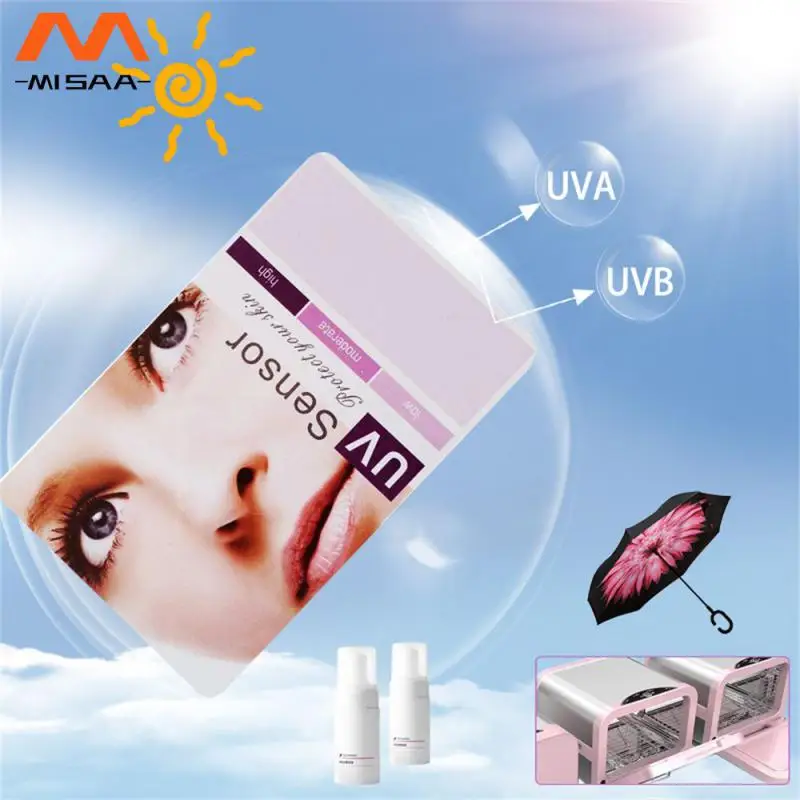 

Color-changing Pvc Card Sun Protection Uv Protection Convenient For Outdoor Activities Can Be Reused Change Color In Sunlight