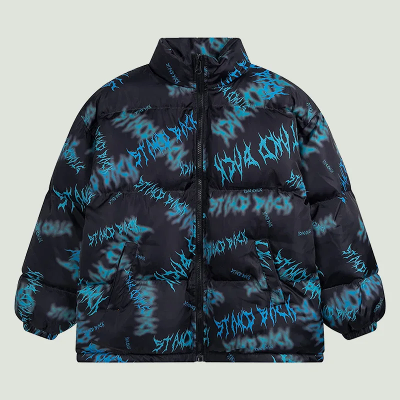 

Парка мужская оверсайз в стиле хип-хоп, с принтом букв в стиле Харадзюку, уличная одежда, повседневная теплая Свободная куртка с подкладкой, зимняя верхняя одежда унисекс