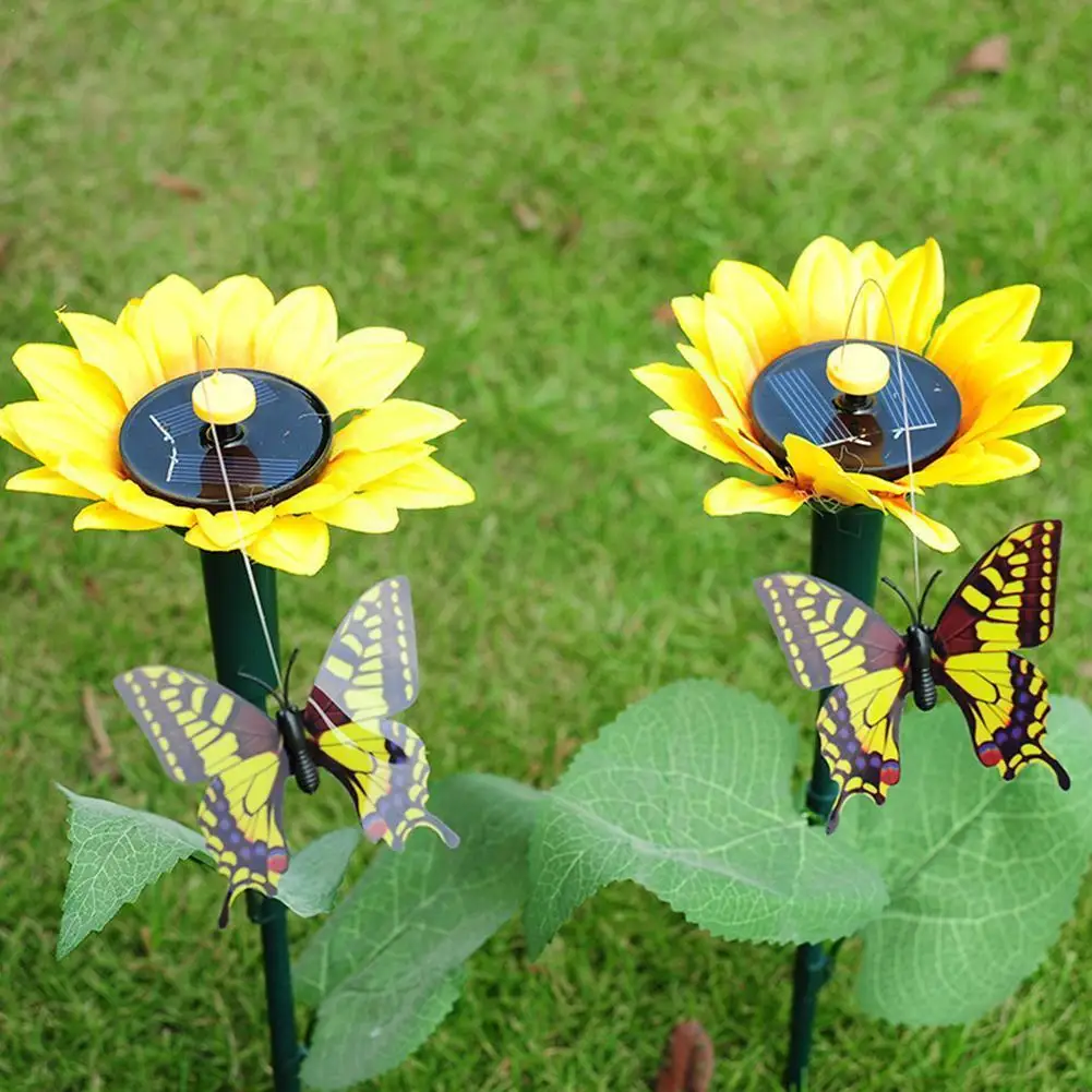 

Simulation Solar Powered Dancing Fluttering Butterflies Hummingbird Plant Garden Pretty Potted Decor Gifts Yard Decoration L2Y9