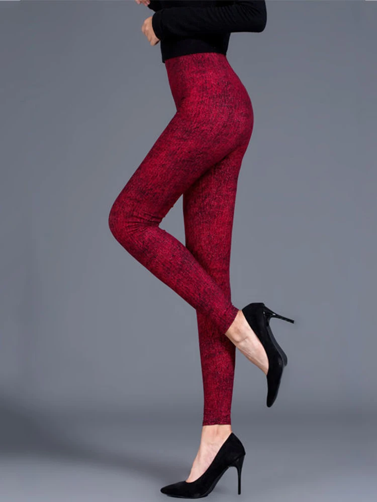 Cuhakci Леггинсы С Высокой Талией Женские До Щиколотки Из Полиэстера И Спандекса