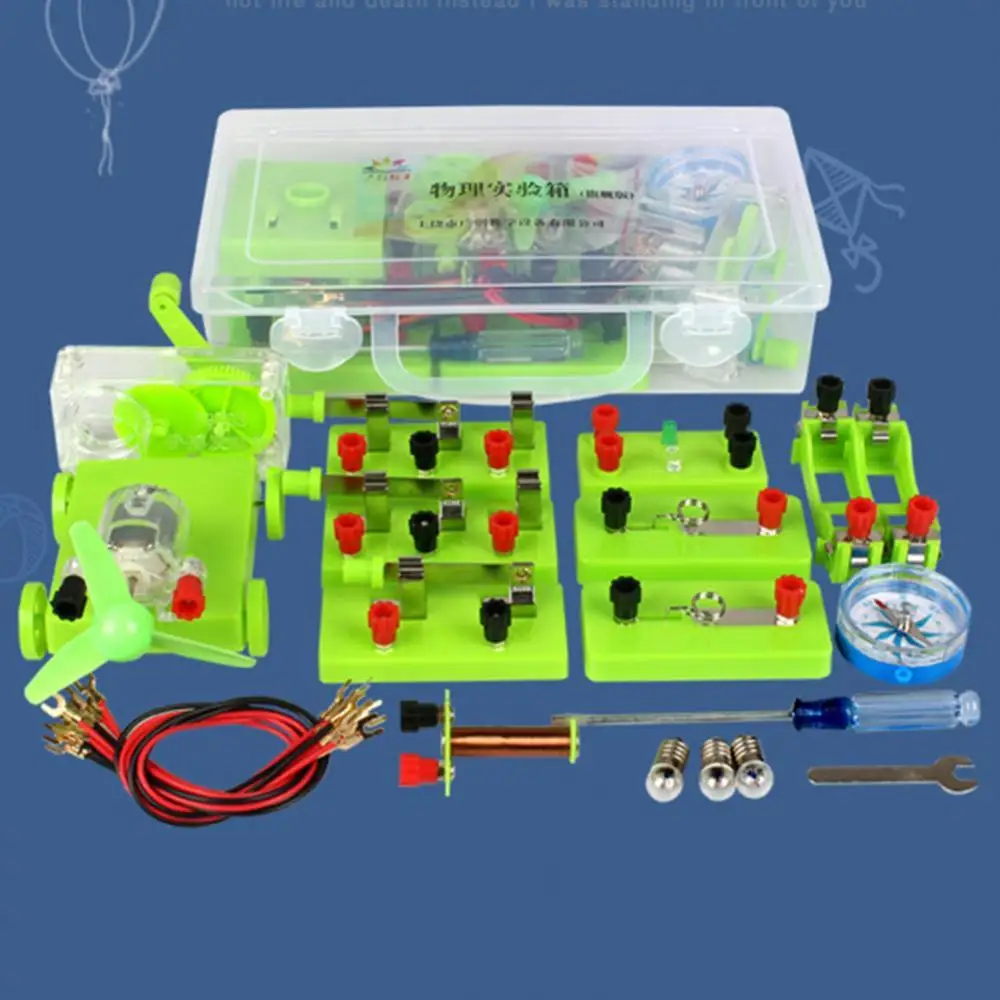 

Kids Electric Toy Basic Circuit Electricity Magnetism Learning Kit Physics Aids Education Toy