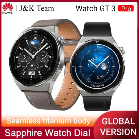 Умные часы HUAWEI Watch GT 3 PRO, 1,43 дюйма, Bluetooth Вызов, бесшовный Титановый корпус и сапфировый циферблат часов