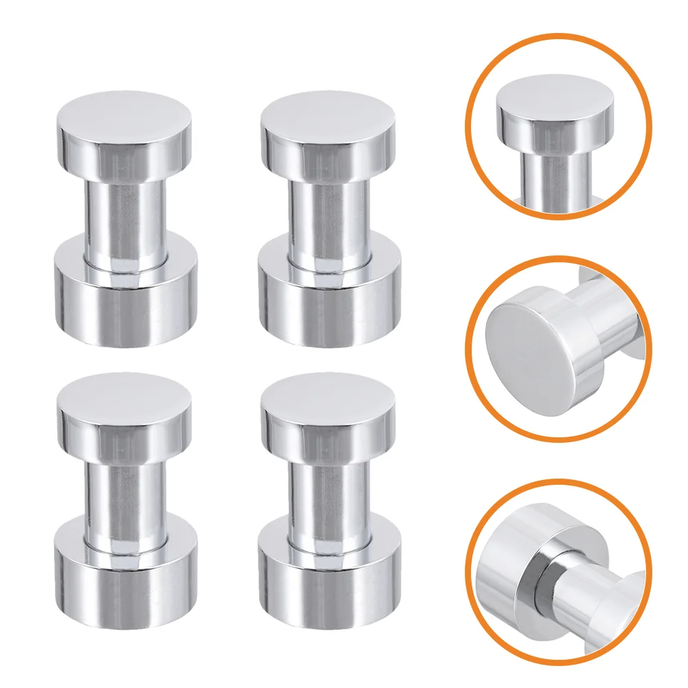 

4pcs Practical Bathroom Towel Hooks Bathroom Wall Towel Hooks for Storage with Screws
