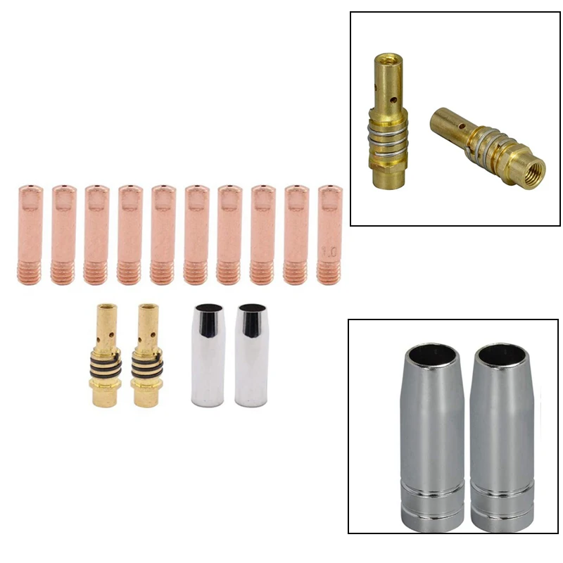 

14Pcs 15AK Welding Torch Consumables MIG Torch Gas Nozzle Tip Holder Of 15AK MIG Welding Torch