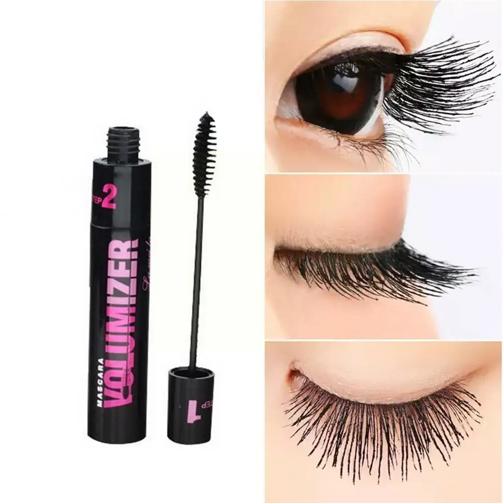 

New Long Curling Makeup Eyelash Black Waterproof Fiber Eye Mascara Lashes L3w9