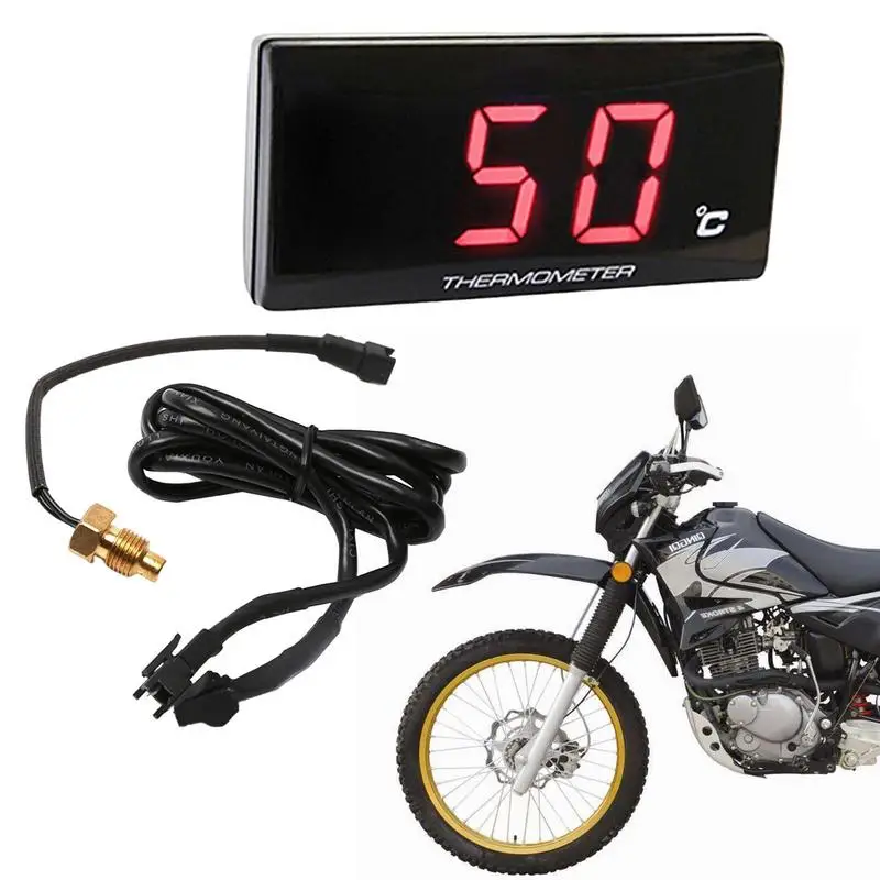 

Motorcycle Temperature Meter Hygrometer Convenient Digital Water Temperature Gauge Sensor Humidity Meter Bikes Accessories