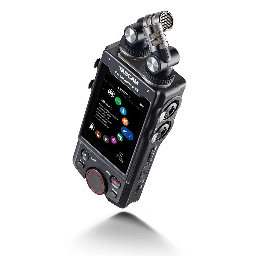 TASCAM Portacapture X8 ручной диктофон 8-in/2-out USB аудио интерфейс для базовой многотрековой