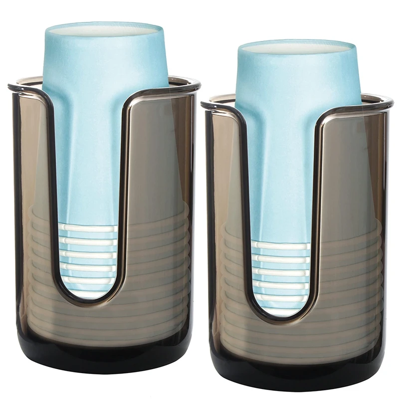 

Plastic Disposable Paper Cup Dispenser Storage Holder, Plastic Mouthwash Cups Dispenser Cup Holder For Bathroom