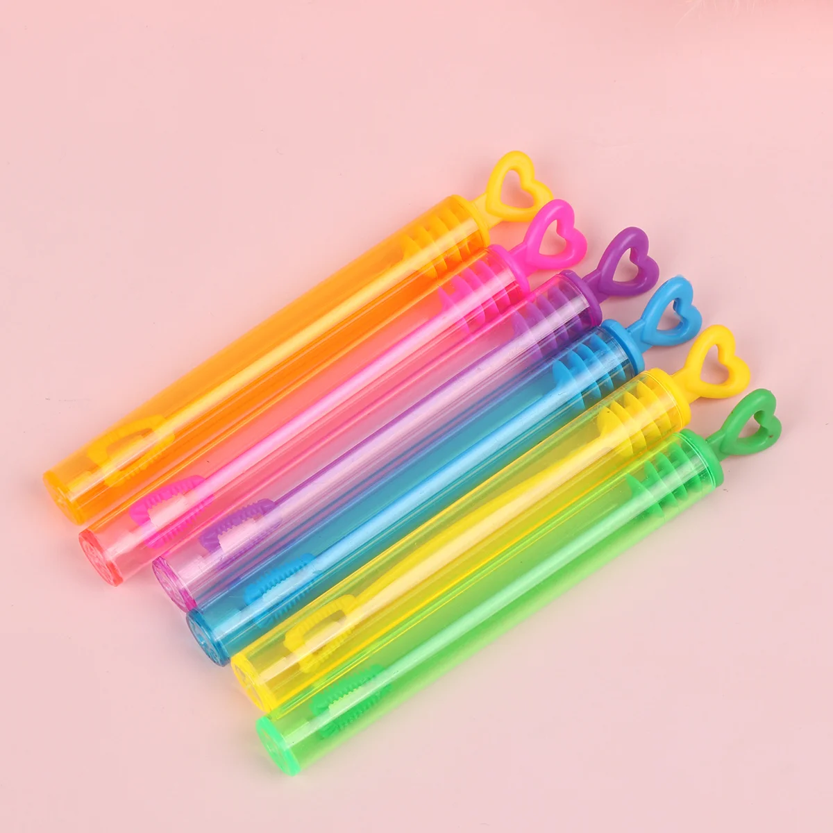 

24pcs Bubble Wands Heart-shaped Empty Portative Party Favors for Party