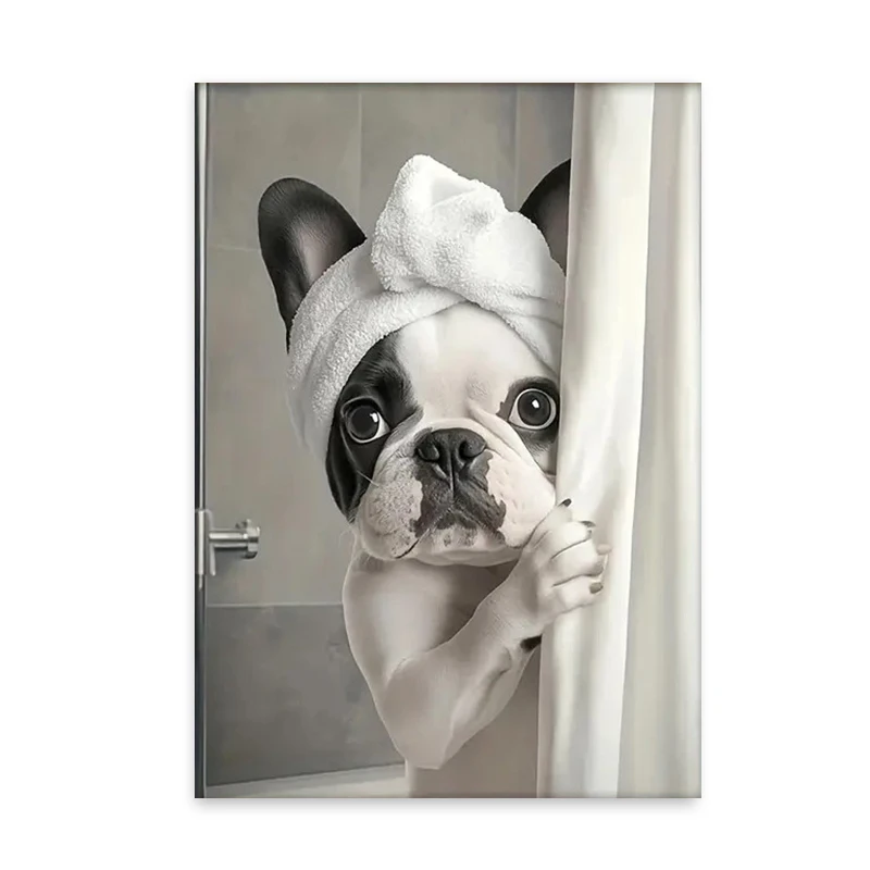 

Художественный постер "Забавный душ выдры" WJWANG