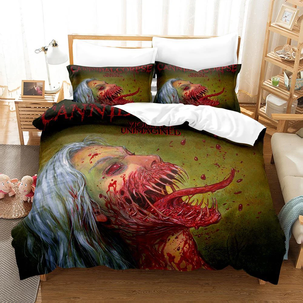 Комплект постельного белья CANNIBAL Dead с 3D принтом для мальчиков спальни королевы