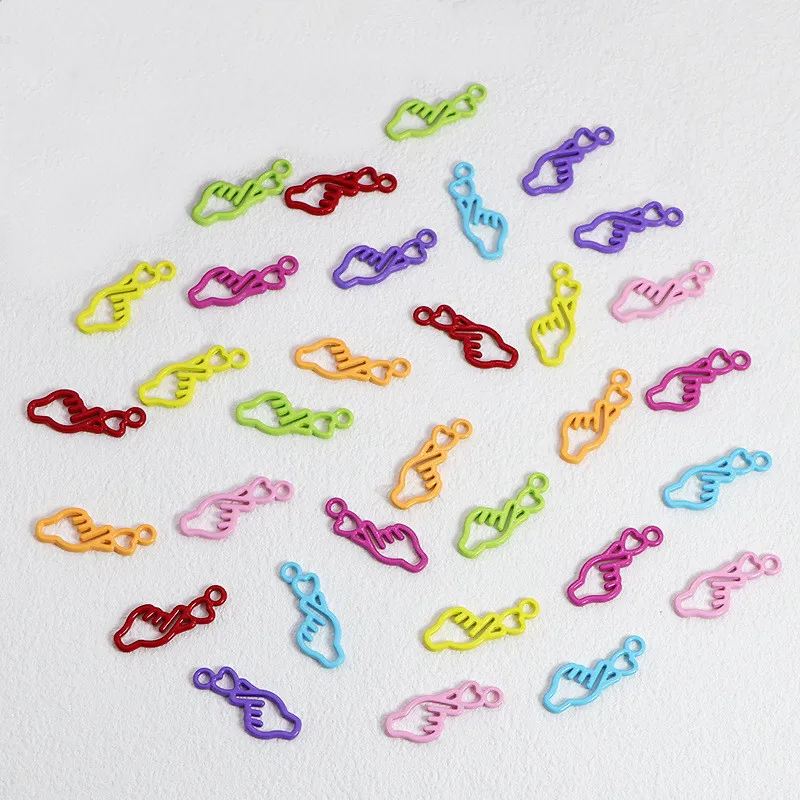 

30 шт., серьги-подвески в форме сердца из металлического сплава