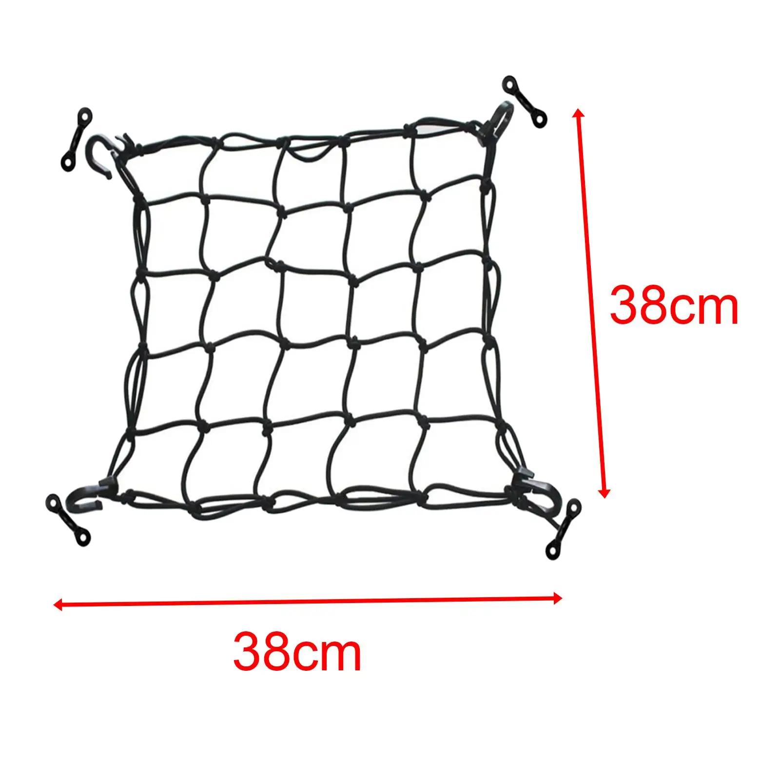 

15"x15" Deck Cargo Net for Canoe Kayak Accessories Bungee Marine Boat Mesh