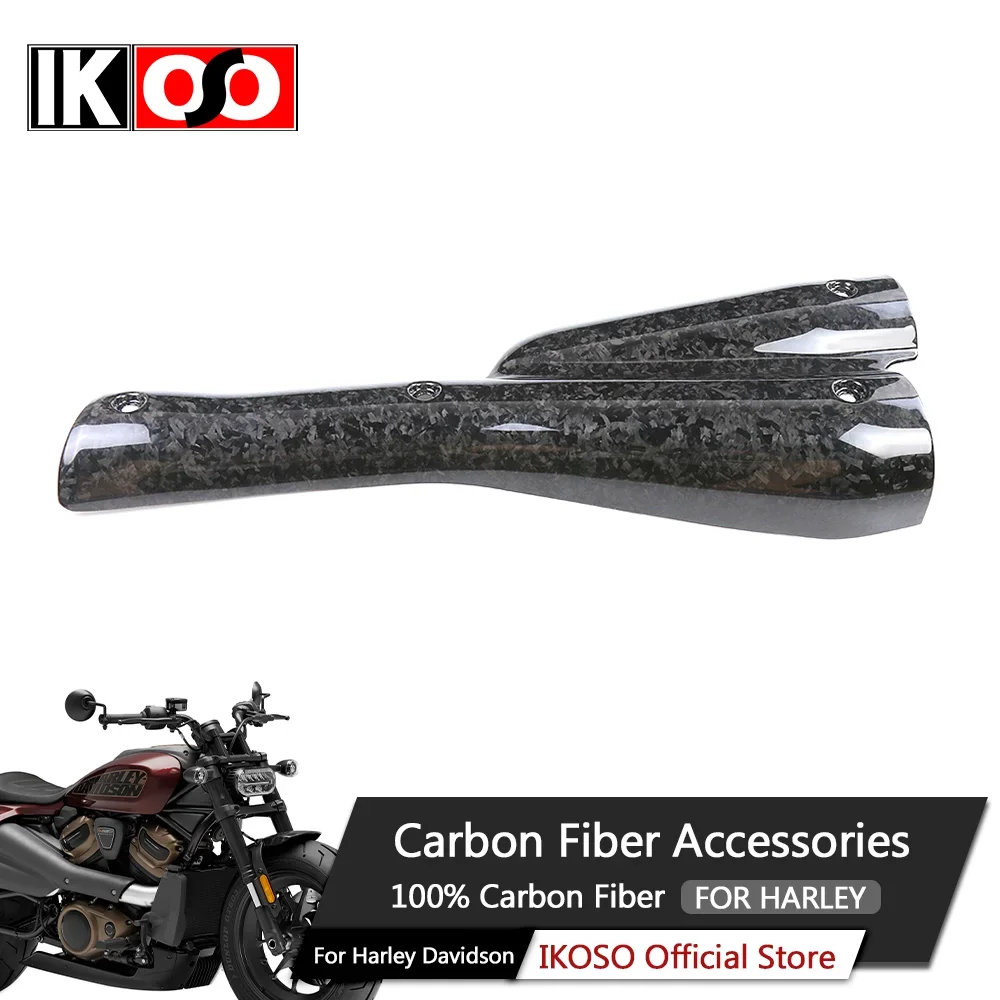 100% 3K выхлопные покрытия из чистого углеродного волокна для мотоцикла комплект