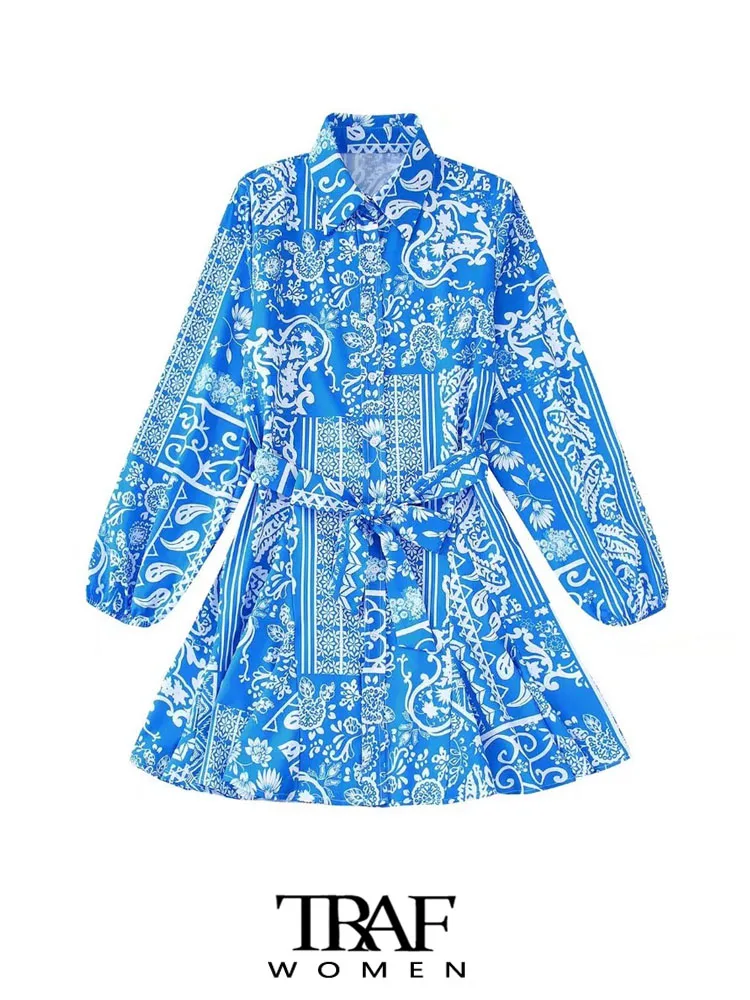 

Платье-рубашка с поясом и длинным рукавом, на пуговицах